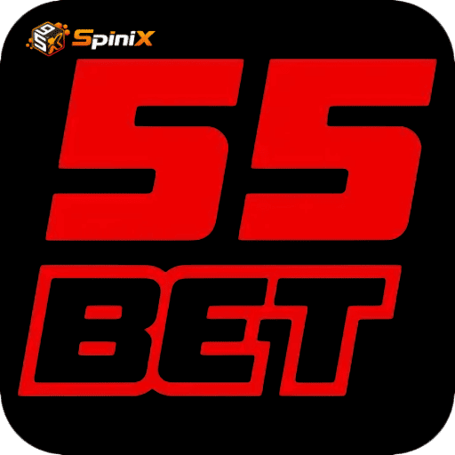 Imagem promocional da 55BET mostrando a plataforma e suas vantagens